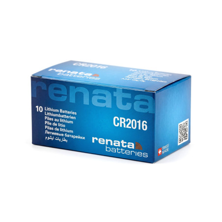 Oryginalne pudełko 10 sztuk baterii litowych Renata CR2016 Lithium 3V Swatch Group