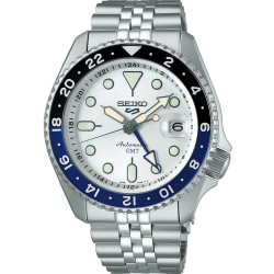 Zegarek Seiko 5 Sports Automatic GMT 42mm SSK033K1 Batman bransoleta Jubilee