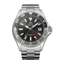 Męski zegarek automatyczny Orient Mako GMT 42mm RA-BC0001B30B czarny