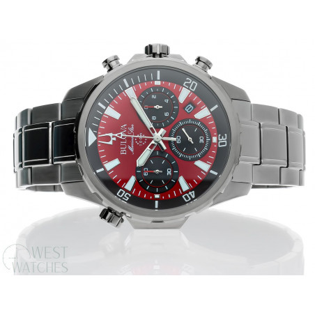 Bulova red face top watch