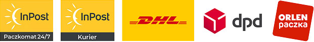 Dostawa przy pomocy InPost kurier, InPost Paczkomat, DHL i DPD